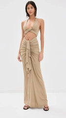 Christopher Esber Vivenda Drape Front Dress Vivenda Drape Front Dress