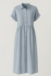Chic Women'S Midi Dress With Handy Pockets